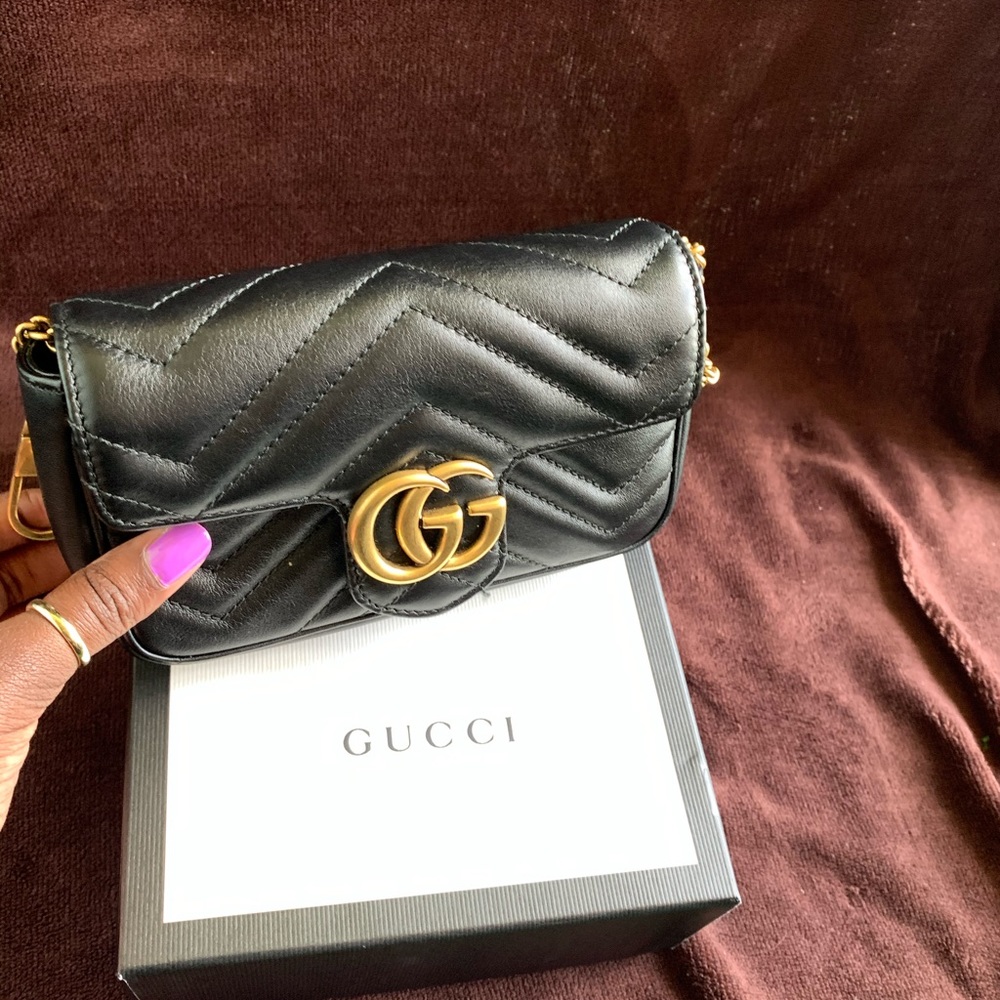 Gucci Marmont Matelasse’ leather super mini bag